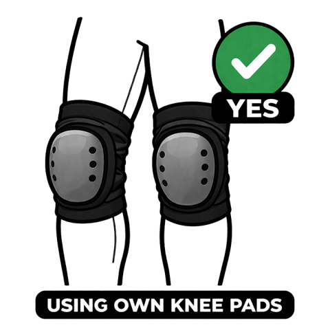 Using Own Knee Pads